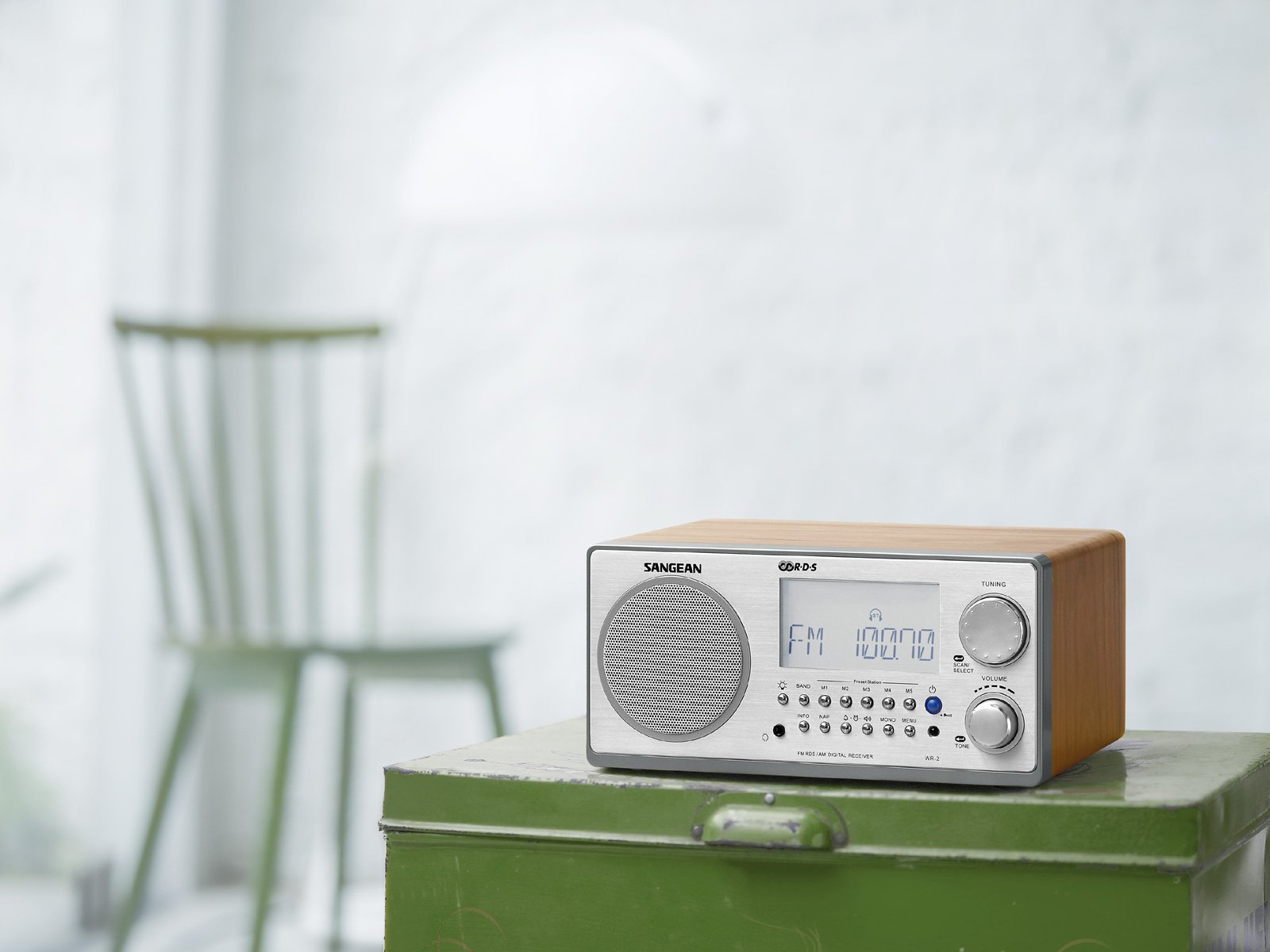 Amazon.com: Sangean WR-2 AM/FM-RBDS Wooden Cabinet Digital Tuning